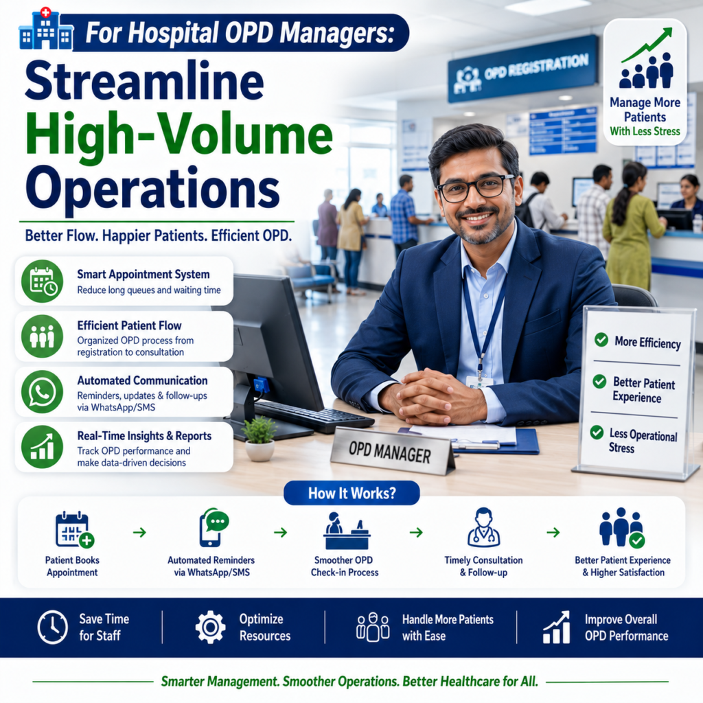 🏨 For Hospital OPD Managers: Streamline High-Volume Operations